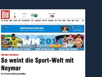 Bild zum Artikel: Von Bolt bis Messi - So weint die Sport- Welt mit Neymar