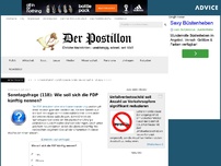 Bild zum Artikel: Sonntagsfrage (118): Wie soll sich die FDP künftig nennen?