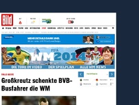 Bild zum Artikel: Tolle Geste - Großkreutz schenkte BVB-Busfahrer die WM