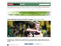 Bild zum Artikel: Internationale Presse zum DFB-Triumph: 'Oh! Mein! Gott!'