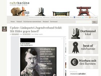 Bild zum Artikel: Linkspartei Jugendverband Solid: Mit Hitler gegen Israel