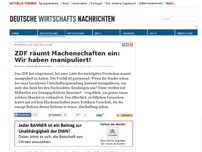 Bild zum Artikel: ZDF räumt Machenschaften ein: Wir haben manipuliert!