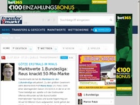 Bild zum Artikel: Marktwerte 1.Bundesliga: Reus knackt 50-Mio-Marke