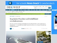 Bild zum Artikel: Futuristisch: Segelnder Frachter soll Schifffahrt revolutionieren