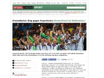 Bild zum Artikel: Dramatischer Sieg gegen Argentinien: Deutschland ist Weltmeister!