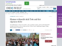 Bild zum Artikel: Nahost-Konflikt: Hamas wünscht sich Tote auf der eigenen Seite