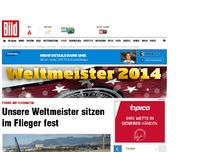 Bild zum Artikel: Rückflug nach Berlin! - Unsere Weltmeister fliegen in die Heimat