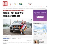 Bild zum Artikel: Nikolai hat das WM-Nummernschild!