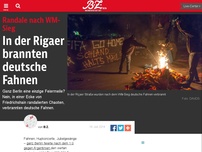 Bild zum Artikel: In der Rigaer brannten deutsche Fahnen