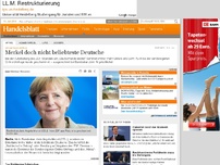 Bild zum Artikel: ZDF-Umfrage-Betrug: Merkel doch nicht beliebteste Deutsche