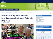 Bild zum Artikel: Miese Security beim Fan-Fest: Irrer Fan mogelt sich auf Foto mit DFB-Team