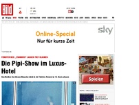 Bild zum Artikel: Tiefe Einblicke - Die Pipi-Show im Luxus-Hotel