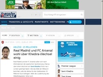 Bild zum Artikel: Real Madrid und FC Arsenal wohl über Khedira-Wechsel einig