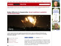 Bild zum Artikel: Boden-Offensive im Gaza-Streifen: Israel mobilisiert zusätzlich 18.000 Reservisten
