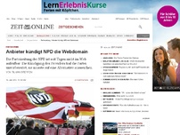 Bild zum Artikel: Parteizeitung: 
			  Anbieter kündigt NPD die Webdomain