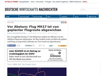Bild zum Artikel: Vor Absturz: Flug MH17 ist von geplanter Flugroute abgewichen