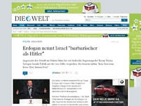 Bild zum Artikel: Gaza-Krise: Erdogan nennt Israel 'barbarischer als Hitler'