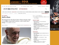 Bild zum Artikel: Papst Franziskus: 
			  Zoff in Rom