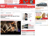 Bild zum Artikel: Super-Show trotz kleiner Panne - Kölner Lichter 2014: War das ein Feuer-Spektakel!
