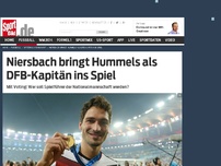 Bild zum Artikel: Niersbach bringt Hummels als DFB-Kapitän ins Spiel Für DFB-Präsident Wolfgang Niersbach wäre Dortmunds Mats Hummels als Kapitän des Nationalteams eine gute Wahl. Wer soll Spielführer werden? Stimmen Sie ab! »