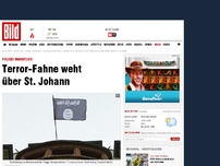 Bild zum Artikel: Polizei machtlos! - Terror-Fahne weht über St. Johann