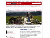 Bild zum Artikel: MH17-Abschuss: USA haben keine Beweise für russische Mitschuld