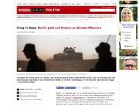 Bild zum Artikel: Krieg in Gaza: Berlin geht auf Distanz zu Israels Offensive