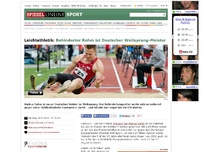 Bild zum Artikel: Leichtathletik: Behinderter Rehm ist Deutscher Weitsprung-Meister