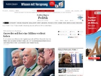 Bild zum Artikel: Nebeneinkünfte im Bundestag: Gauweiler soll fast eine Million verdient haben