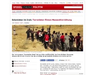 Bild zum Artikel: Islamisten im Irak: Terroristen filmen Massenhinrichtung