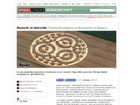 Bild zum Artikel: Esoterik im Getreide: Tausende pilgern zu Kornkreis in Bayern