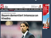 Bild zum Artikel: Marca: Bayern will Khedira! Die Madrider Sport-Tageszeitung Marca berichtet, dass der FC Bayern Sami Khedira verpflichten will. Der deutsche Nationalspieler soll 2015 ablösefrei kommen. »