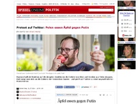 Bild zum Artikel: Protest auf Twitter: Polen essen Äpfel gegen Putin