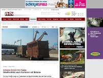 Bild zum Artikel: Schweres Schädel-Hirn-Trauma: Giraffe stirbt nach Kollision mit Brücke