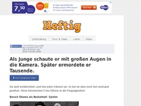 Bild zum Artikel: Als Junge schaute er mit großen Augen in die Kamera. Später ermordete er Tausende.