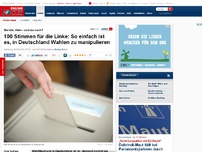 Bild zum Artikel: 101 Stimmen zu viel gezählt - So einfach ist es, in Deutschland Wahlen zu manipulieren