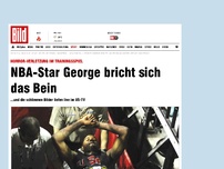 Bild zum Artikel: Horror-Verletzung - NBA-Star George bricht sich das Bein