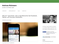 Bild zum Artikel: Wie wir* ignorieren, was junge Menschen bei Facebook, Twitter und Youtube interessiert