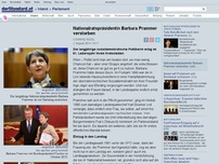 Bild zum Artikel: 1954 - 2014 - Nationalratspräsidentin Barbara Prammer verstorben 