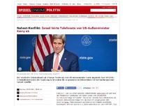 Bild zum Artikel: SPIEGEL exklusiv: Israel hörte Telefonate von US-Außenminister Kerry ab