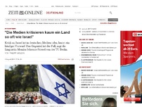 Bild zum Artikel: Antisemitismus: 
			  'Die Medien kritisieren kaum ein Land so oft wie Israel'