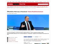 Bild zum Artikel: Öffentliche Meinung in Russland: Putins Paralleluniversum