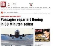 Bild zum Artikel: Passagier repariert Boeing selbst