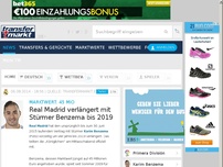 Bild zum Artikel: Real Madrid verlängert mit Stürmer Benzema bis 2019