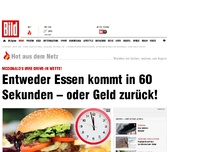 Bild zum Artikel: McDonald's Drive-In Wette! - Essen kommt in 60 Sek. – oder Geld zurück!