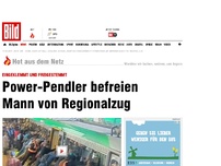 Bild zum Artikel: Mit Kraft gerettet - Power-Pendler befreien Mann von Regionalzug