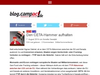 Bild zum Artikel: Den CETA-Hammer aufhalten