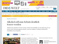 Bild zum Artikel: Suchthilfe: Alkohol soll zum Schutz deutlich teurer werden