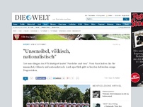 Bild zum Artikel: VfB Stuttgart: 'Unsensibel, völkisch, nationalistisch'