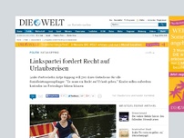 Bild zum Artikel: Katja Kipping: Linkspartei fordert Recht auf Urlaubsreisen